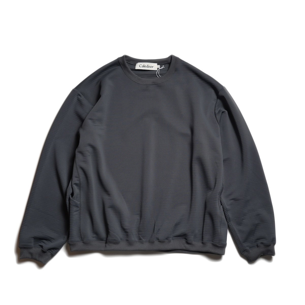 CALEDOOR / Grid Thermal Long Sleeve Tee (Gray)