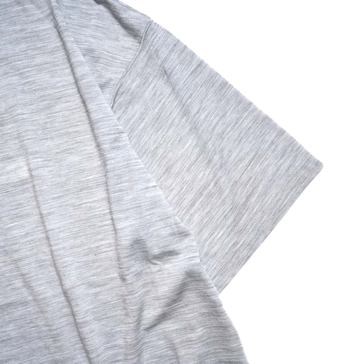 CALEDOOR / Merino Wool T-Shirt (Light Gray) 袖