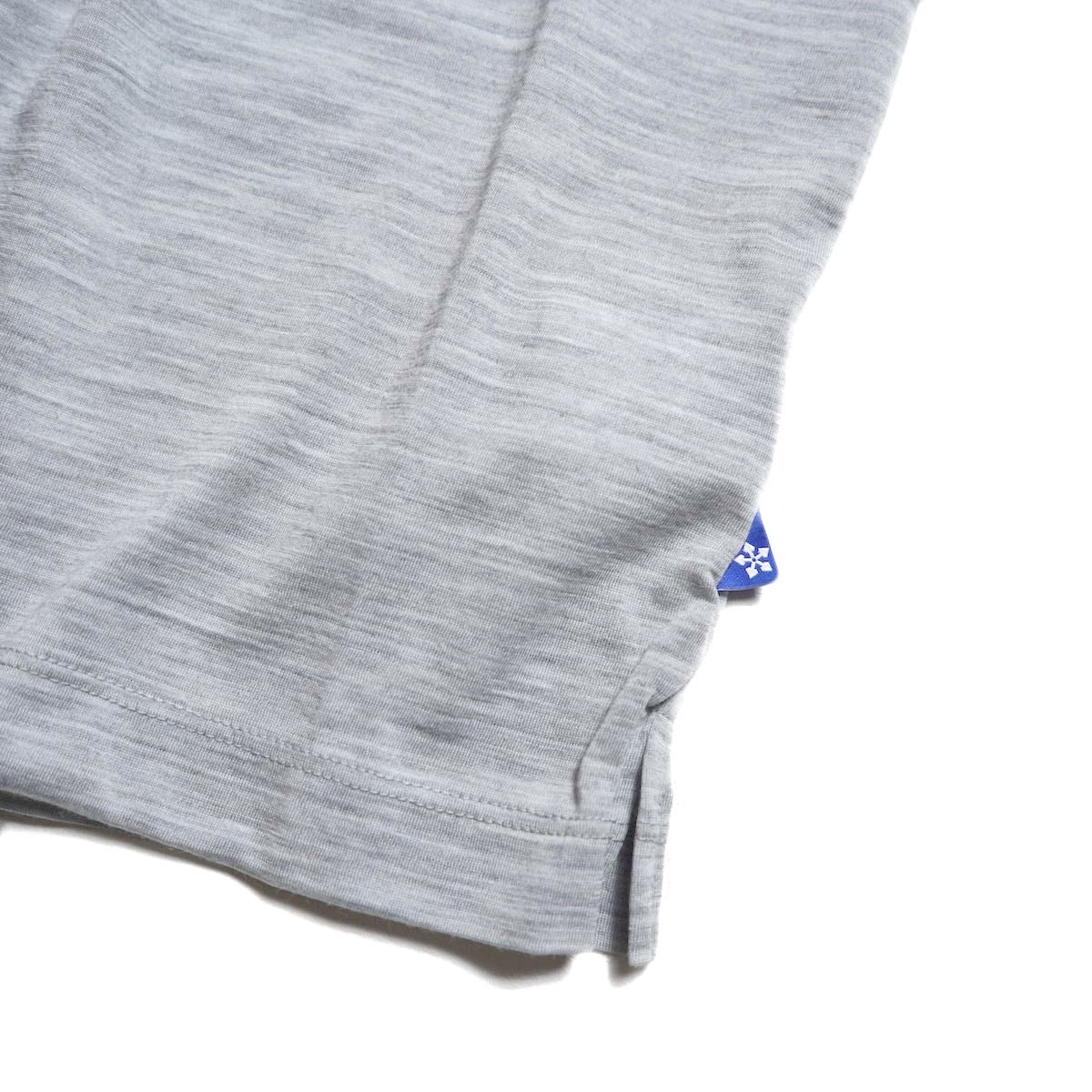 CALEDOOR / Merino Wool T-Shirt (Light Gray) ピスネーム