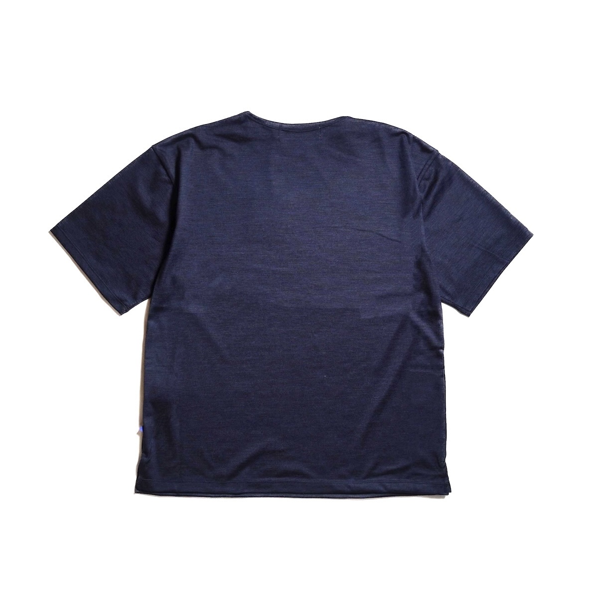 CALEDOOR / Merino Wool T-Shirt (Navy) 背面