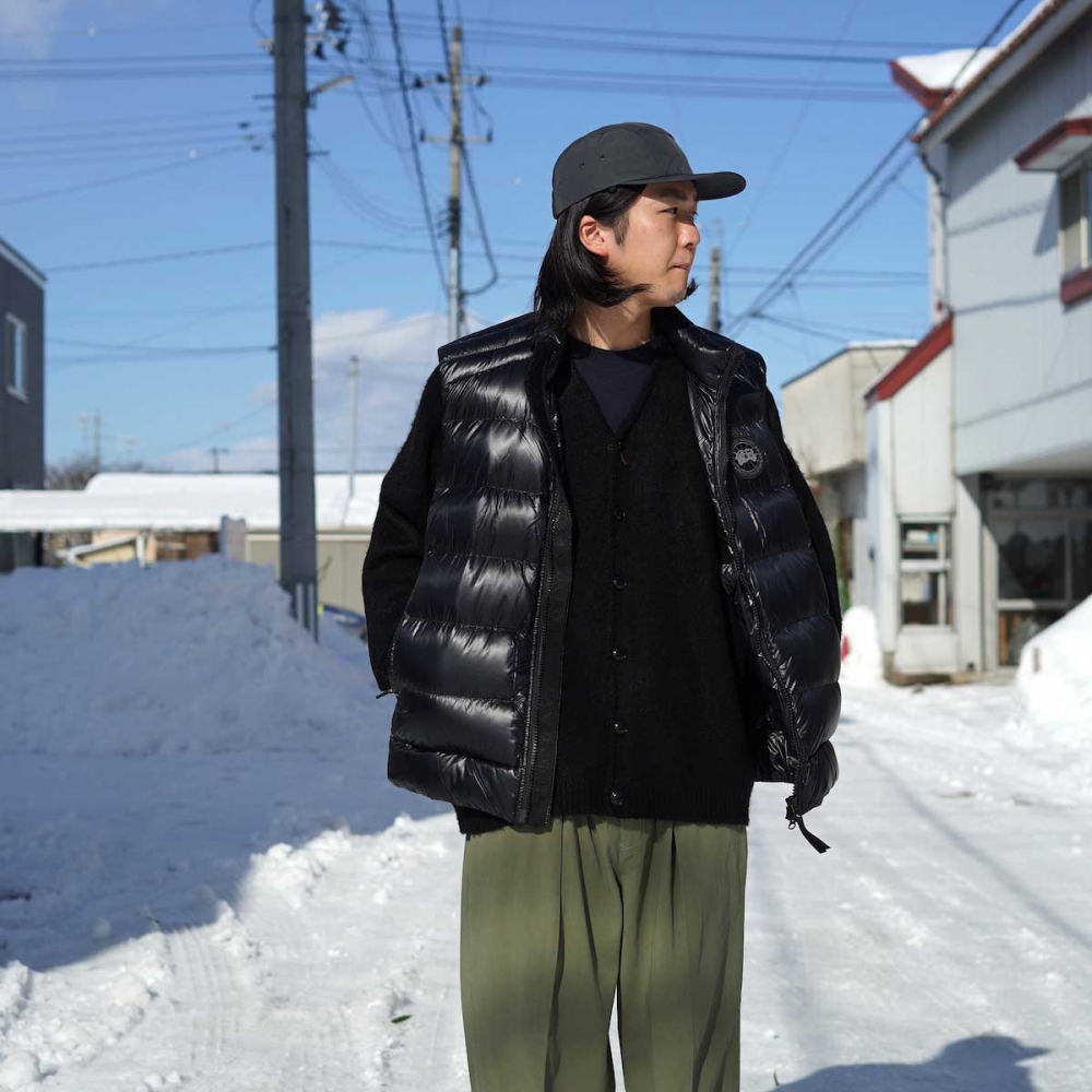 Belstaff ダウンベスト 黒 キルティング44(S) CANADA GOOSE / 2229MB CROFTON VEST BLACK LABEL (Black)