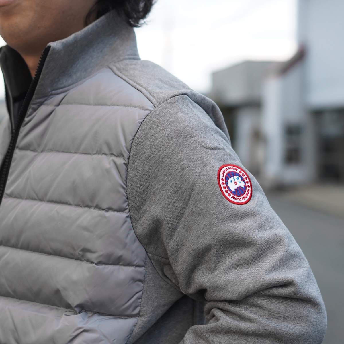 CANADA GOOSE / 6843M HyBridge® Huron Full Zip Jacket (Stone Heather)