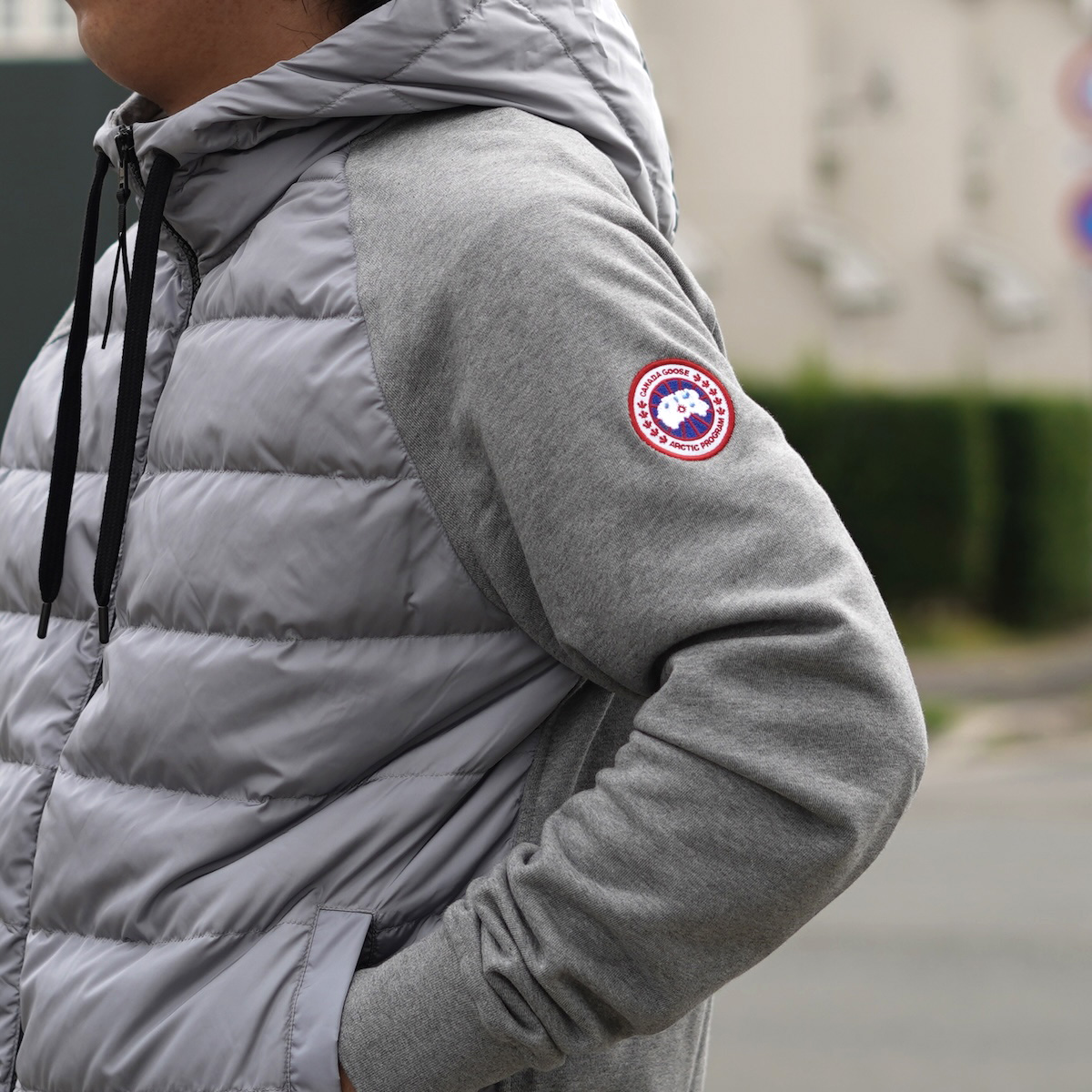 CANADA GOOSE / 6843M HyBridge® Huron Full Zip Hoody (Stone Heather)