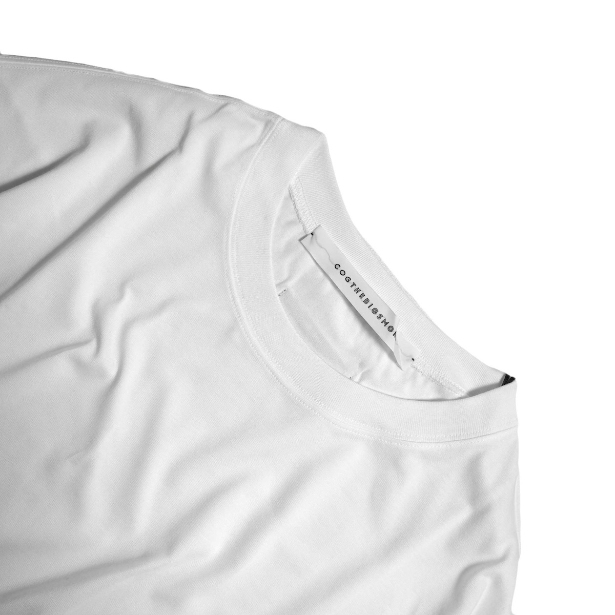 コグザビッグスモーク★ビッグシルエットカットソー BOWIE T-SHIRT 白 COGTHEBIGSMOKE(コグ ザ ビッグスモーク)｜BOWIE Tシャツ