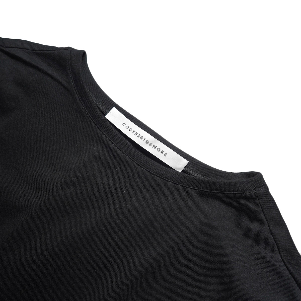 COGTHEBIGSMOKE / LISA FRENCH SLEEVE TOP (Black) ネック