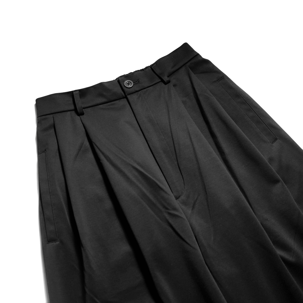 COGTHEBIGSMOKE / LUCY BAGGY TROUSERS (Black) ウエスト