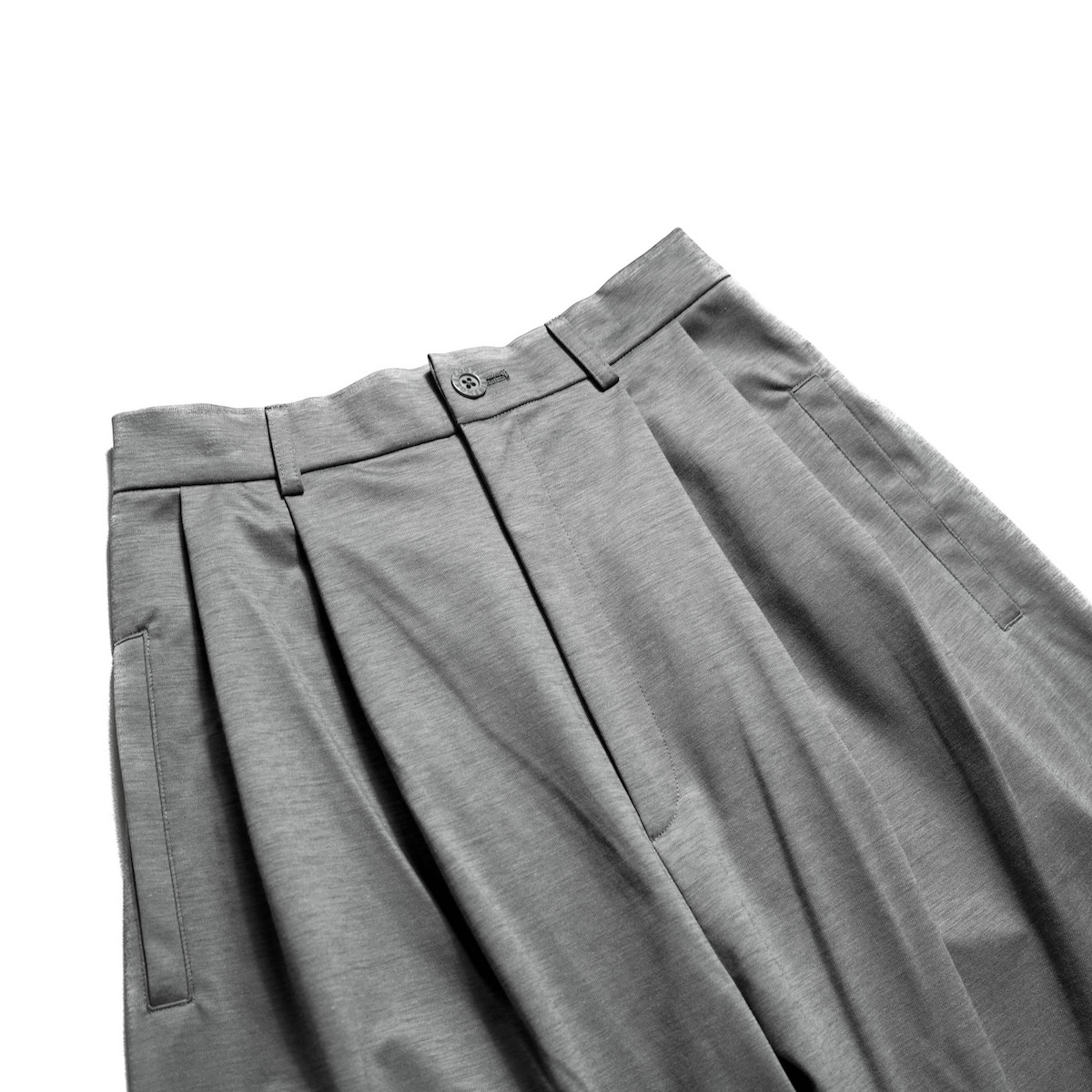 COGTHEBIGSMOKE / LUCY BAGGY TROUSERS (Mid Gray) ウエスト