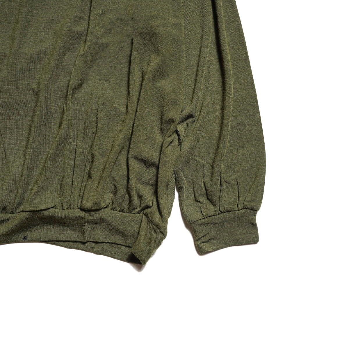 COGTHEBIGSMOKE / MACY NARROW SLV CREW NECK TOP (Olive)