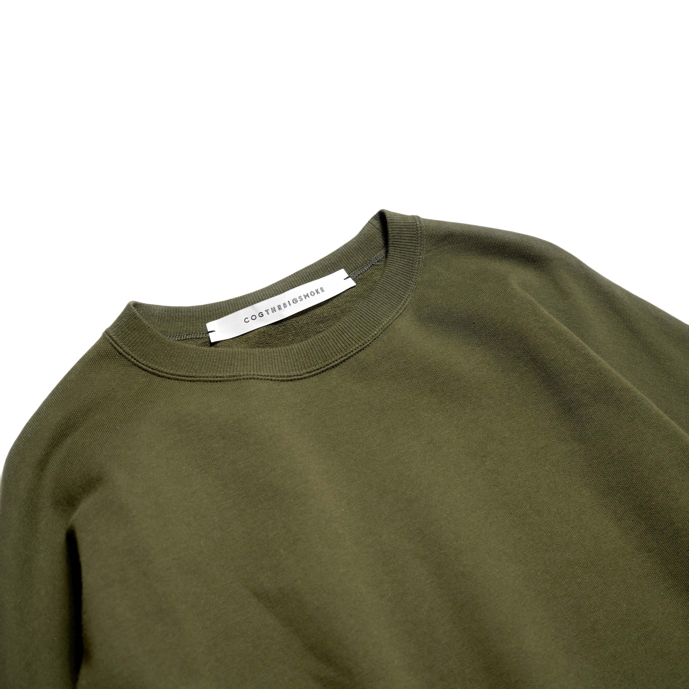 COGTHEBIGSMOKE / NAOMI STINGRAY TOP (DK Moss) ネック