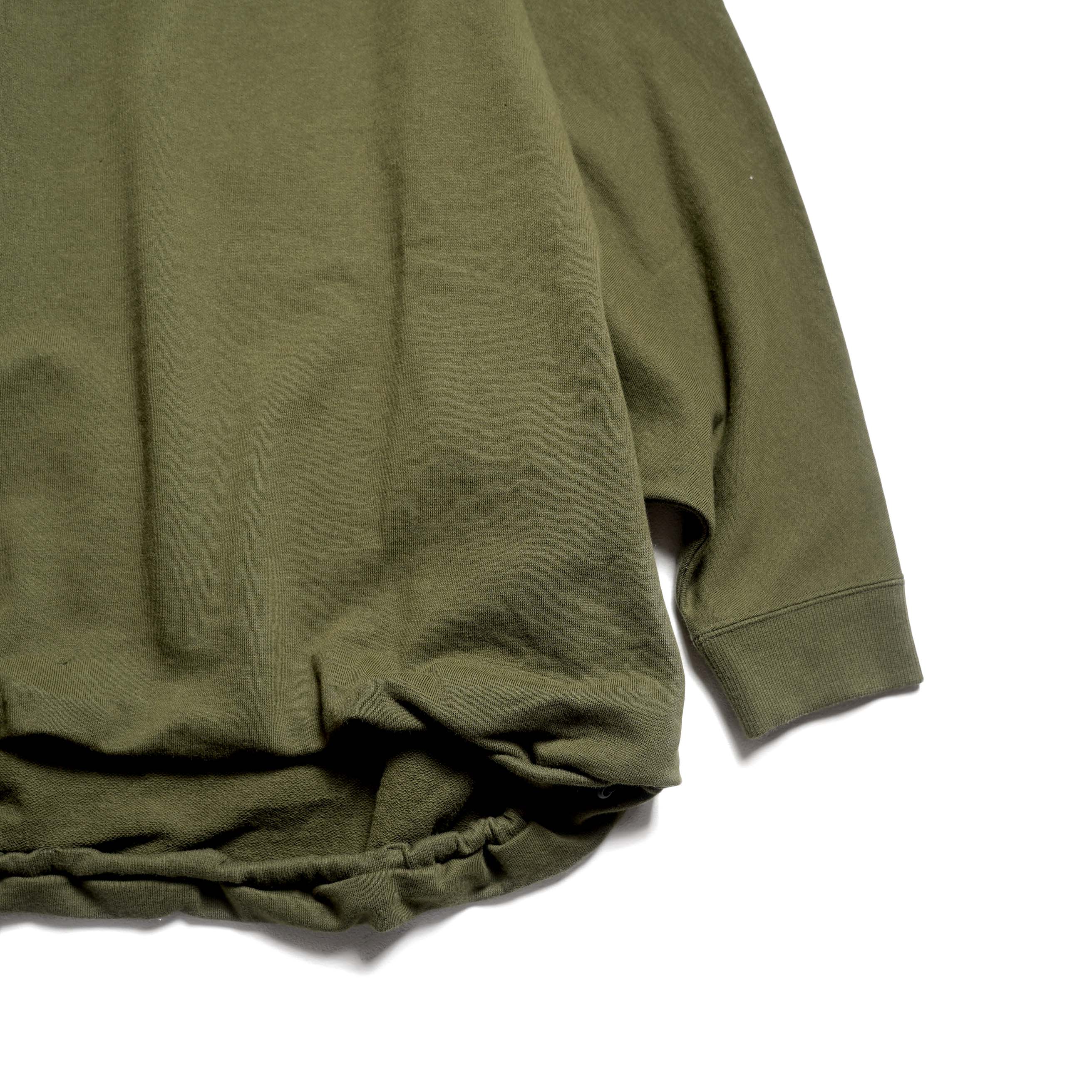 COGTHEBIGSMOKE / NAOMI STINGRAY TOP (DK Moss) 袖・裾