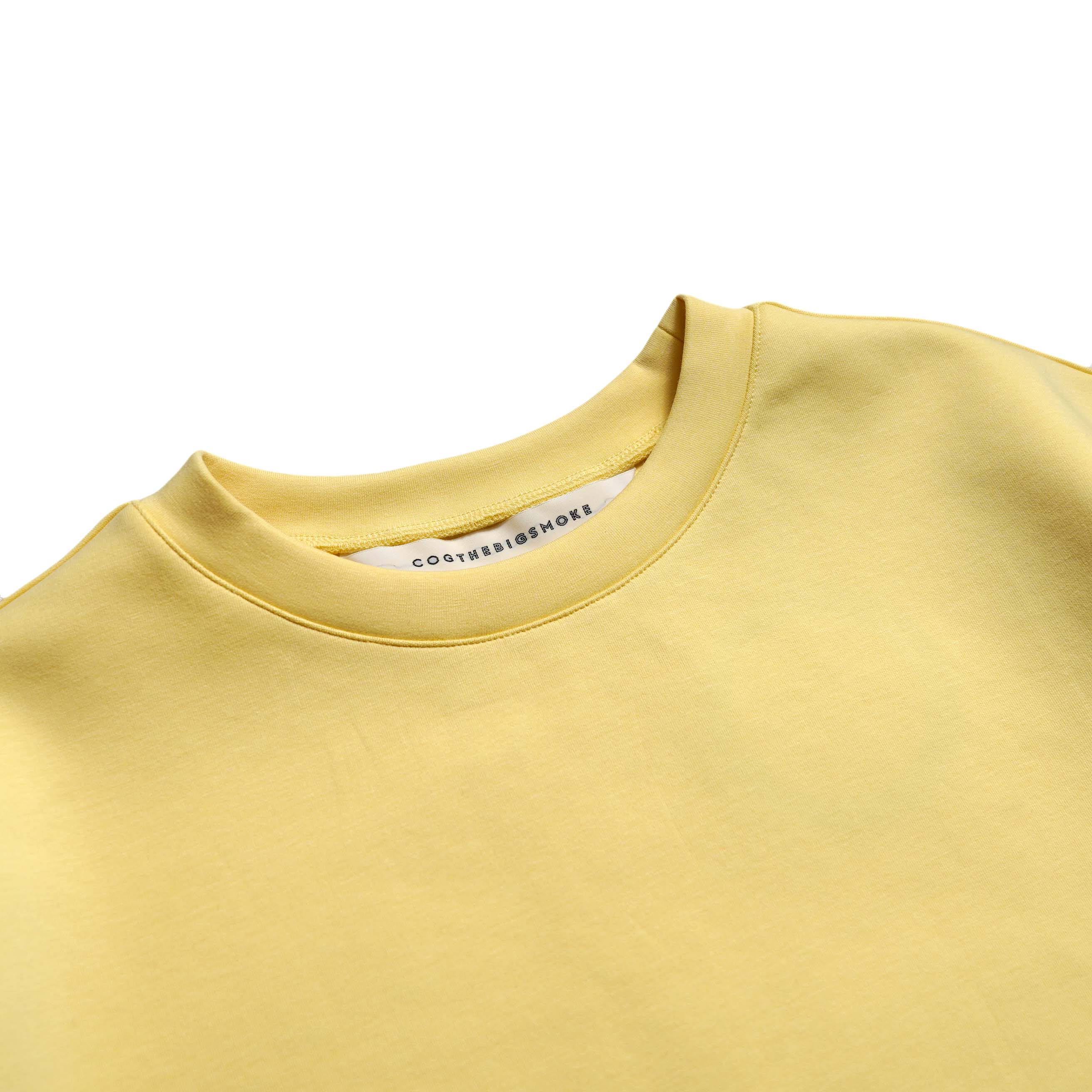 COGTHEBIGSMOKE / NOA T SHIRT (Canary Yellow) ネック