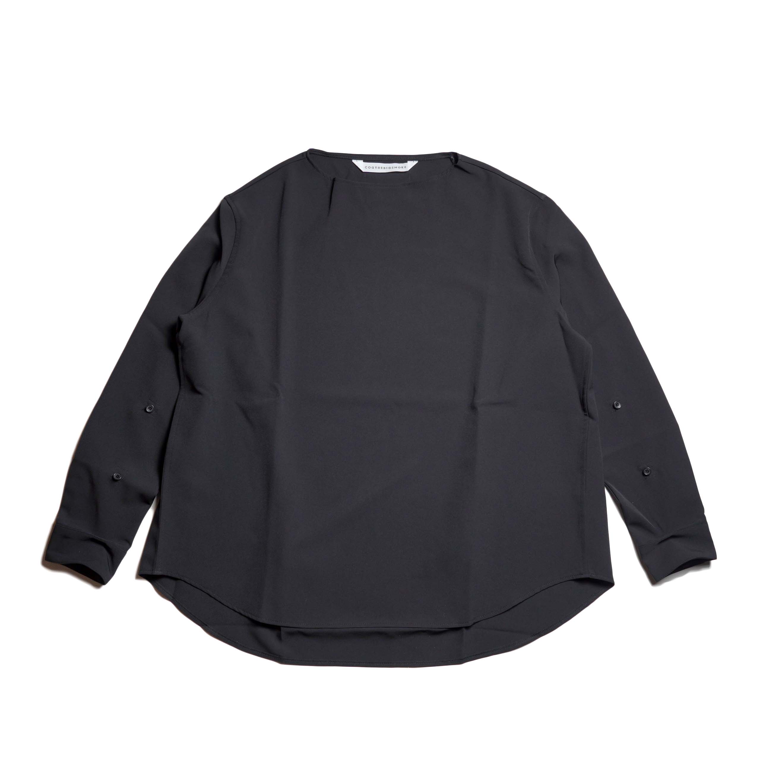 COGTHEBIGSMOKE / OCEANA BUTTON ADJUST SLV TOP (Black) 正面
