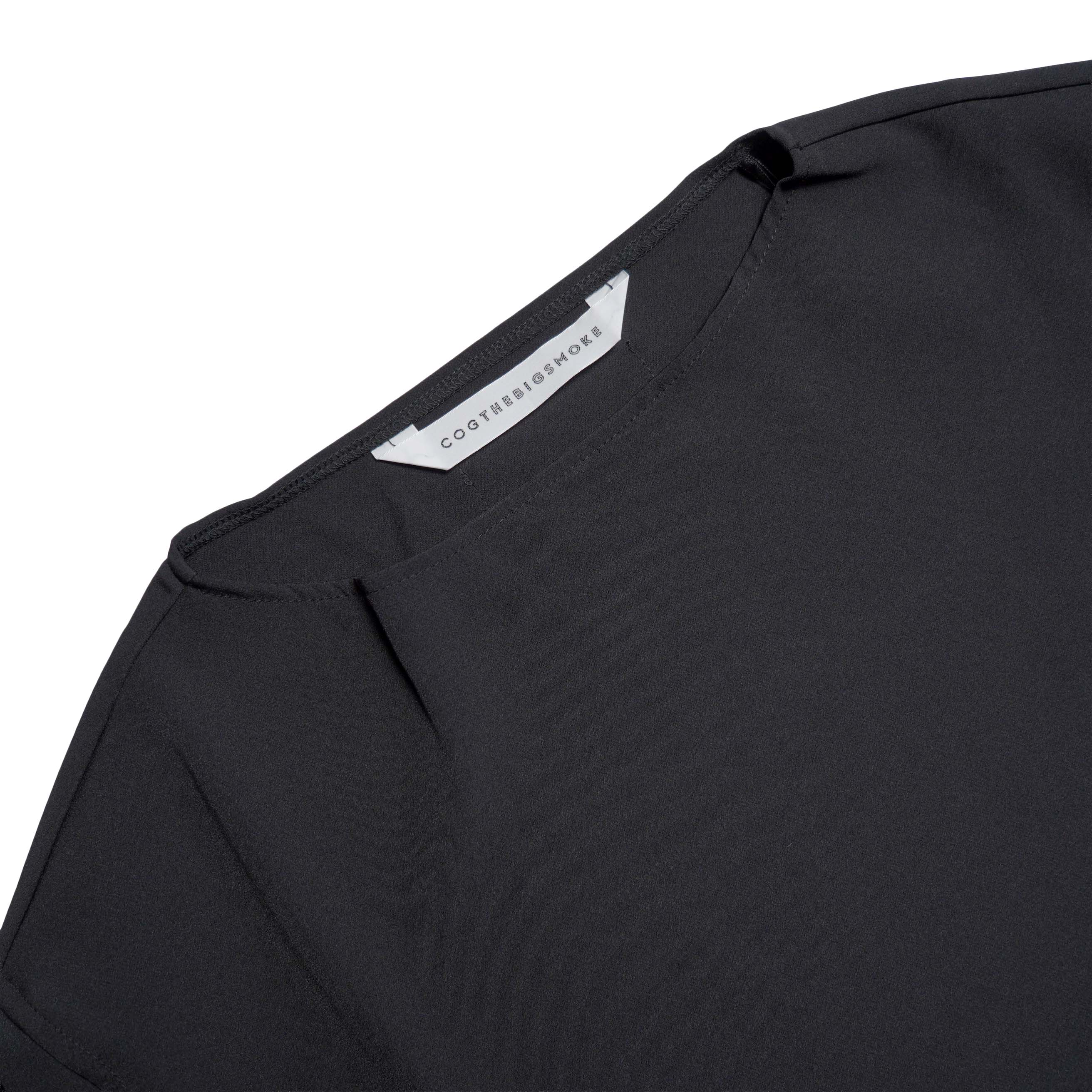 COGTHEBIGSMOKE / OCEANA BUTTON ADJUST SLV TOP (Black) ネック