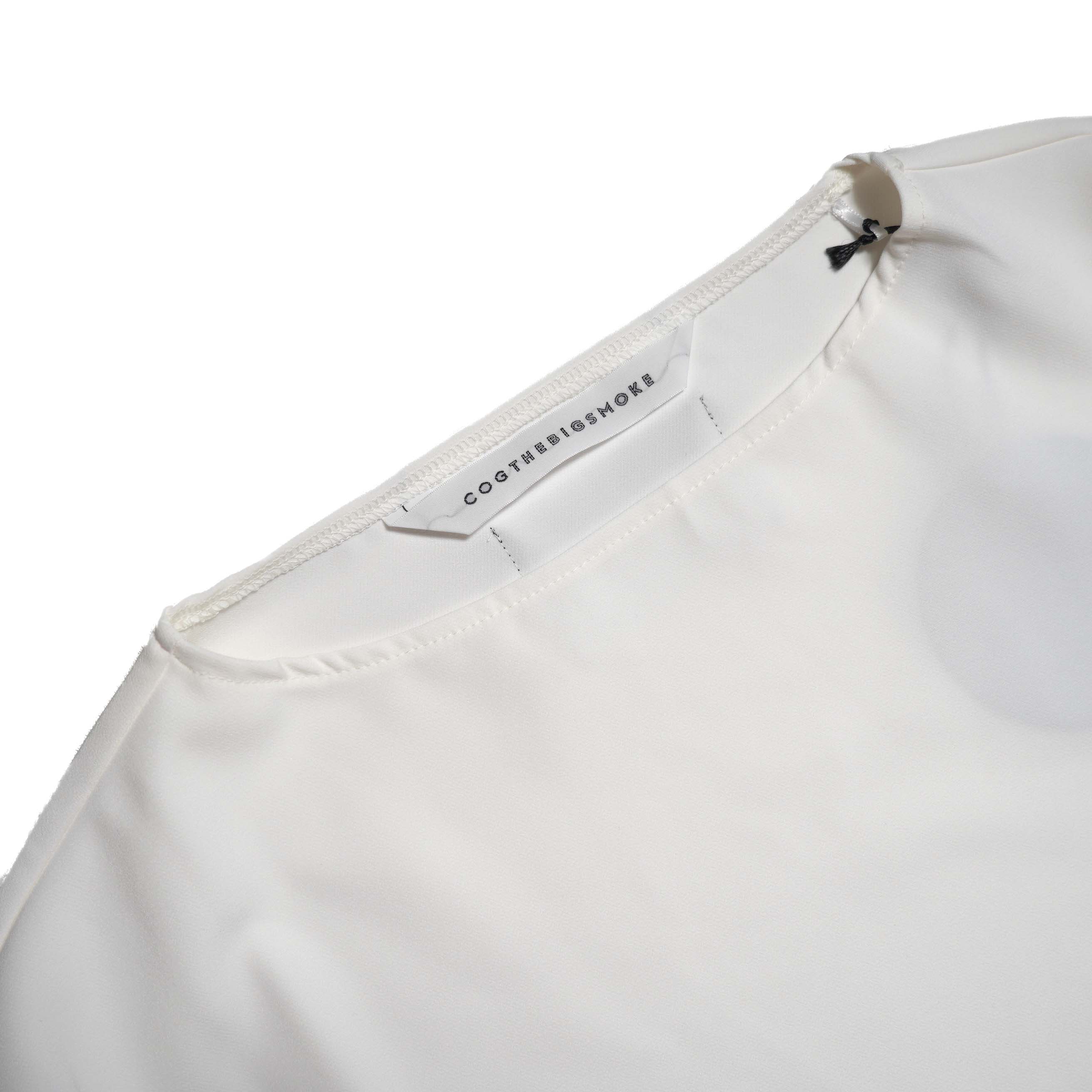 COGTHEBIGSMOKE / OCEANA BUTTON ADJUST SLV TOP (Vanilla) ネック