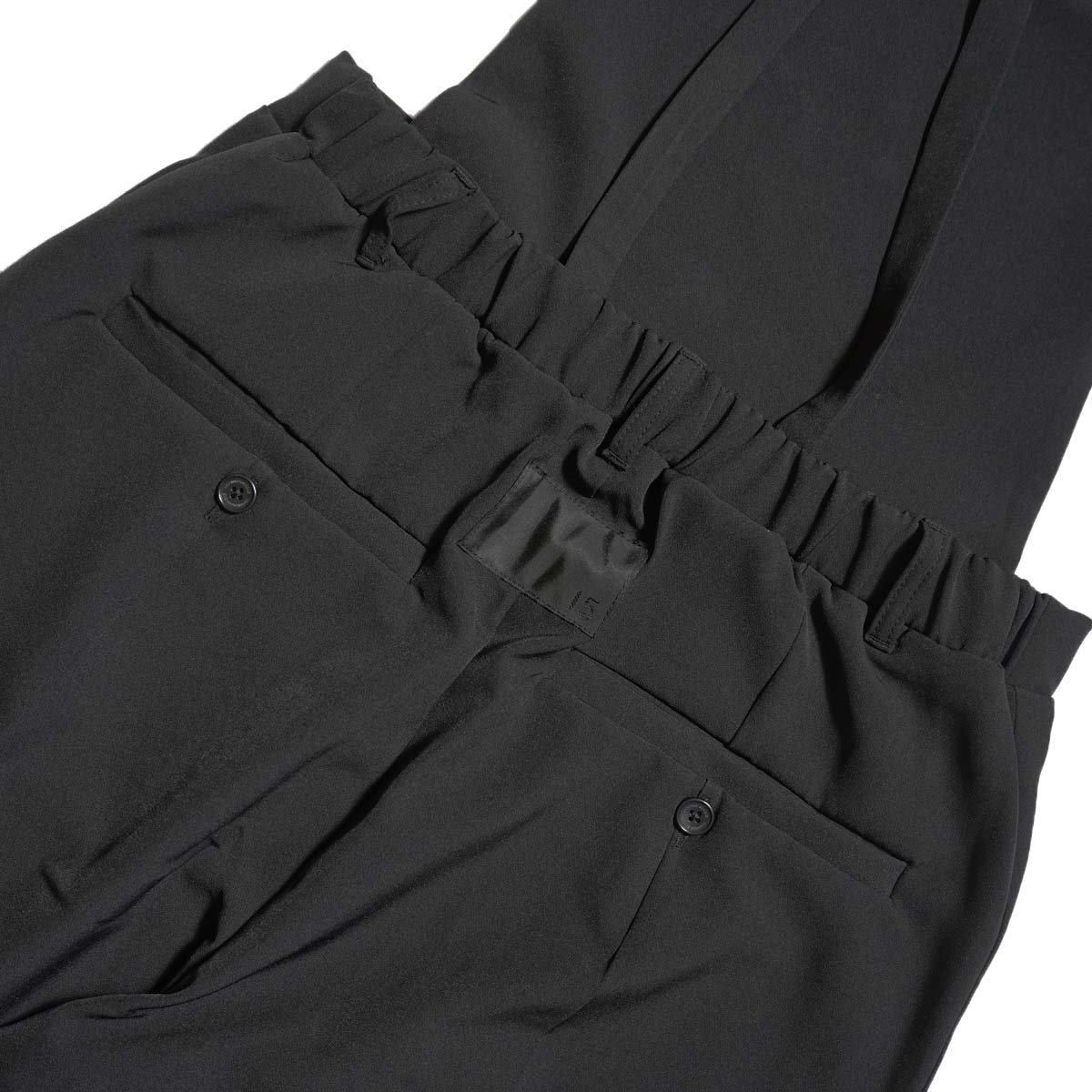 COGTHEBIGSMOKE / OLA DETACHABLE SALOPETTE (Black) タグ