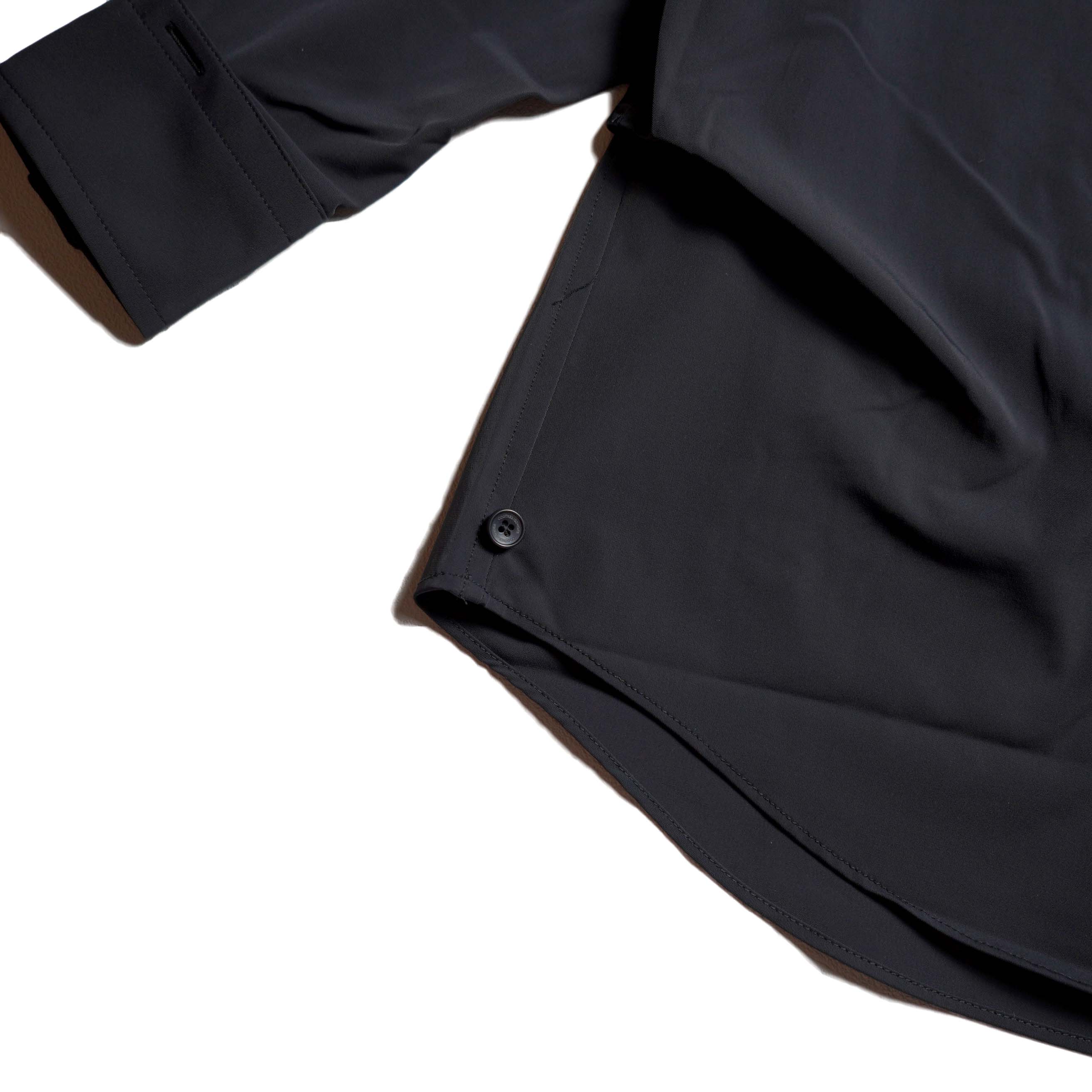 COGTHEBIGSMOKE / OLGA BAND COLLAR SHIRT (Black) 裾