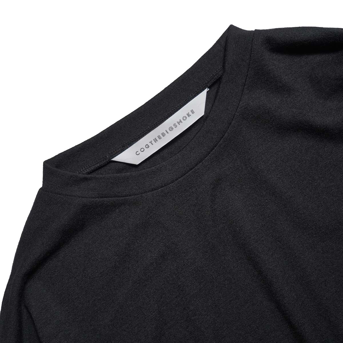 COGTHEBIGSMOKE / ONIX CREW NECK TOP (Black) ネック