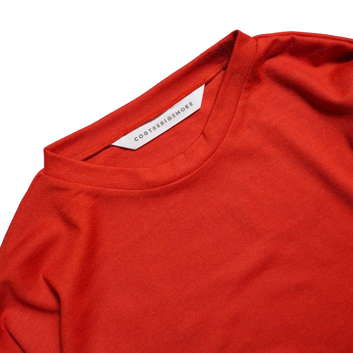 COGTHEBIGSMOKE / ONIX CREW NECK TOP (Scarlet) ネック