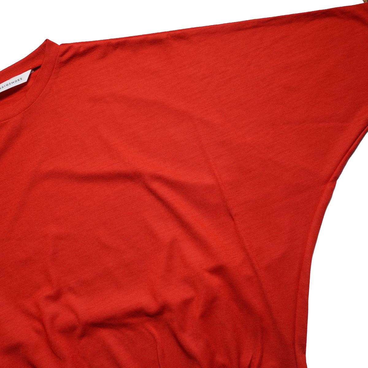 COGTHEBIGSMOKE / ONIX CREW NECK TOP (Scarlet) ドルマンスリーブ