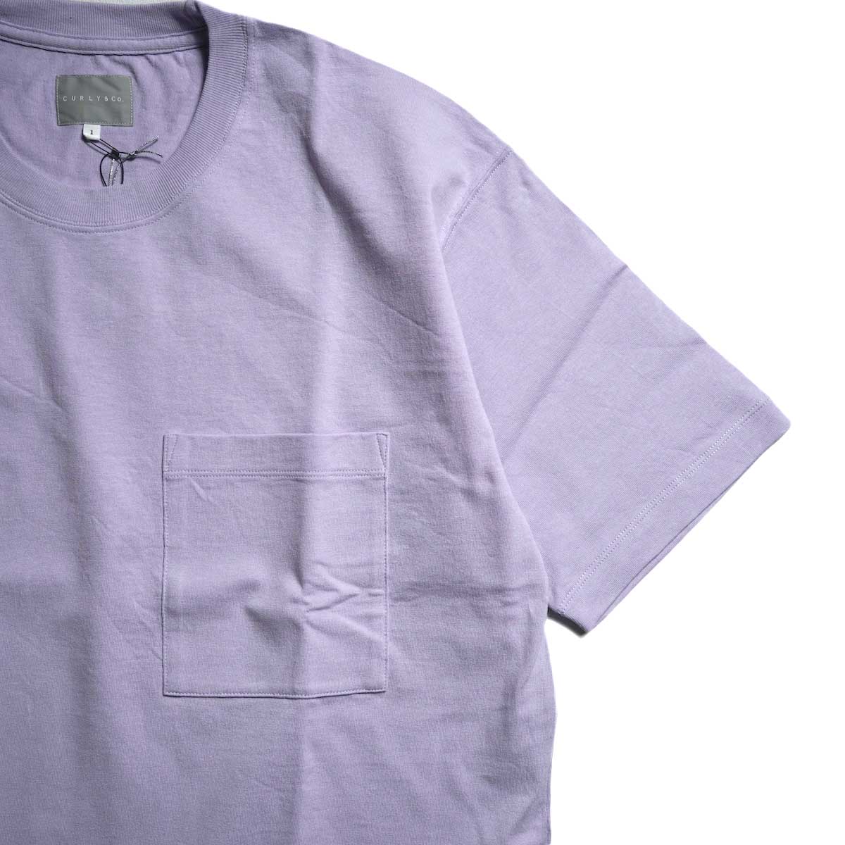 CURLY&Co. / DRAWSTRING POCKET TEE (Lavender)