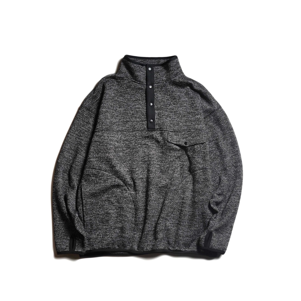CURLY&amp;Co. / SWEATER FLEECE ANORAK (Salt Pepper)