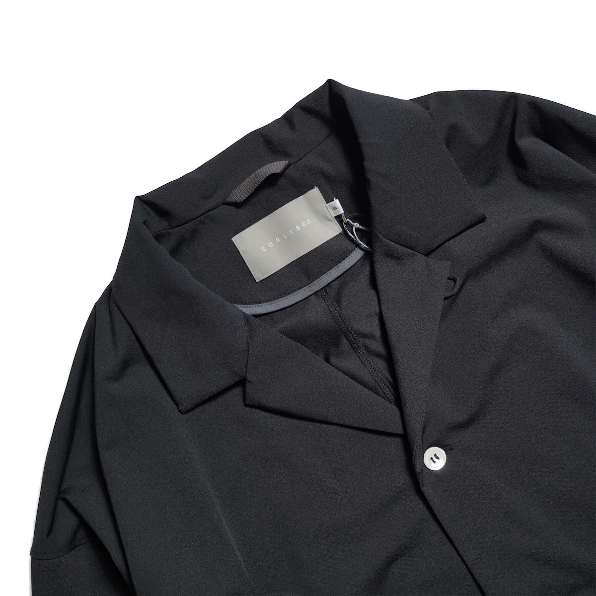 CURLY&Co. / DRY COOL TRICOT SHIRT JACKET (Black)