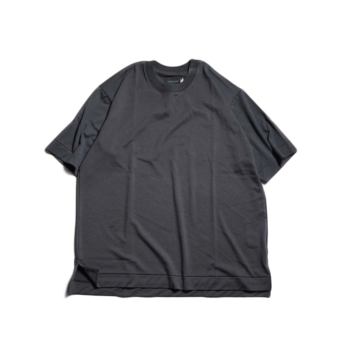 CURLY&amp;Co. / PRIME WOOL PLAIN TEE (Charcoal)