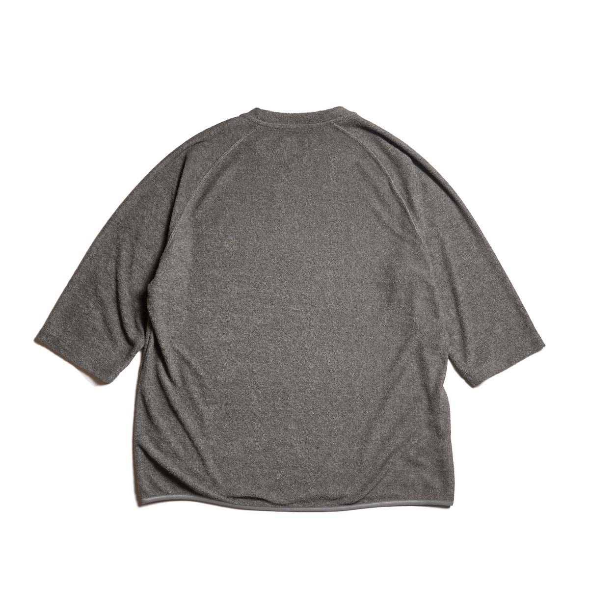 CURLY&Co. / VINTAGE PILE Q/S TEE (Charcoal) 背面