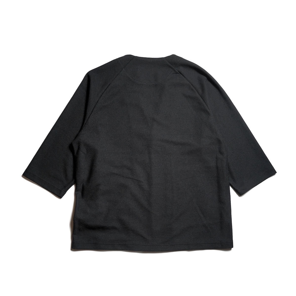 CURLY&Co. / SEED STITCH KNIT Q/S CARDIGAN (Black) 背面