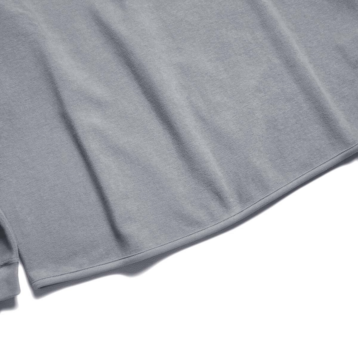CURLY&Co. / FINE COTTON PILE MOCKNECK PULLOVER (Cadet Blue) 裾