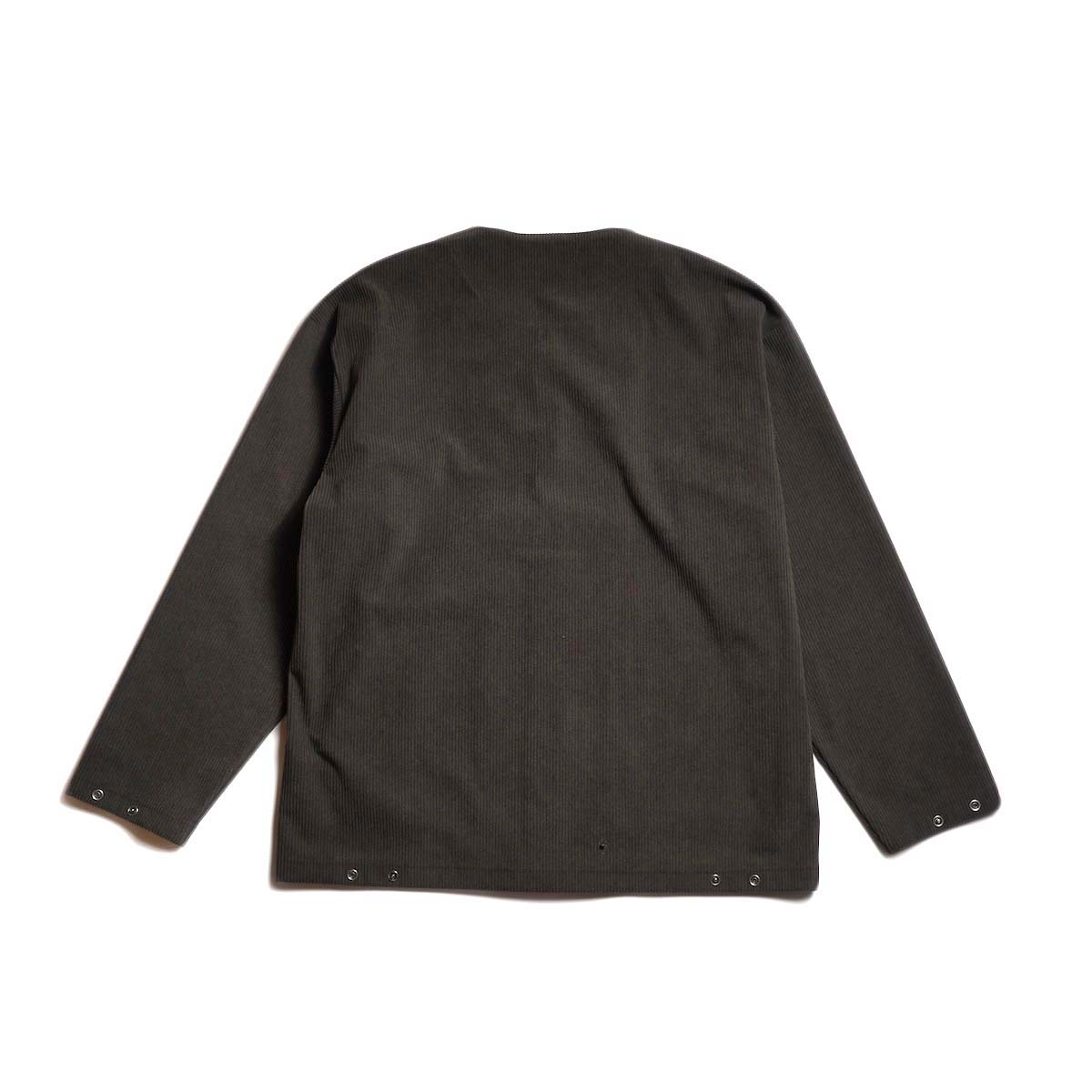 CURLY&Co. / TRICOT CORDUROY SNAP BUTTON CARDIE (Cacao) 背面