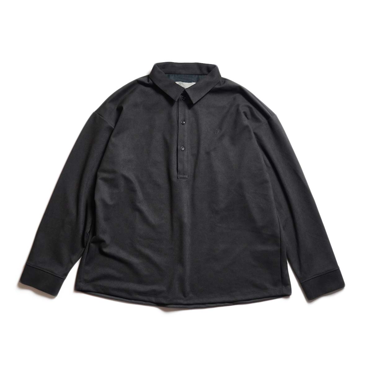CURLY&amp;Co. / SUEDE JERSEY P/O SHIRT (Black)