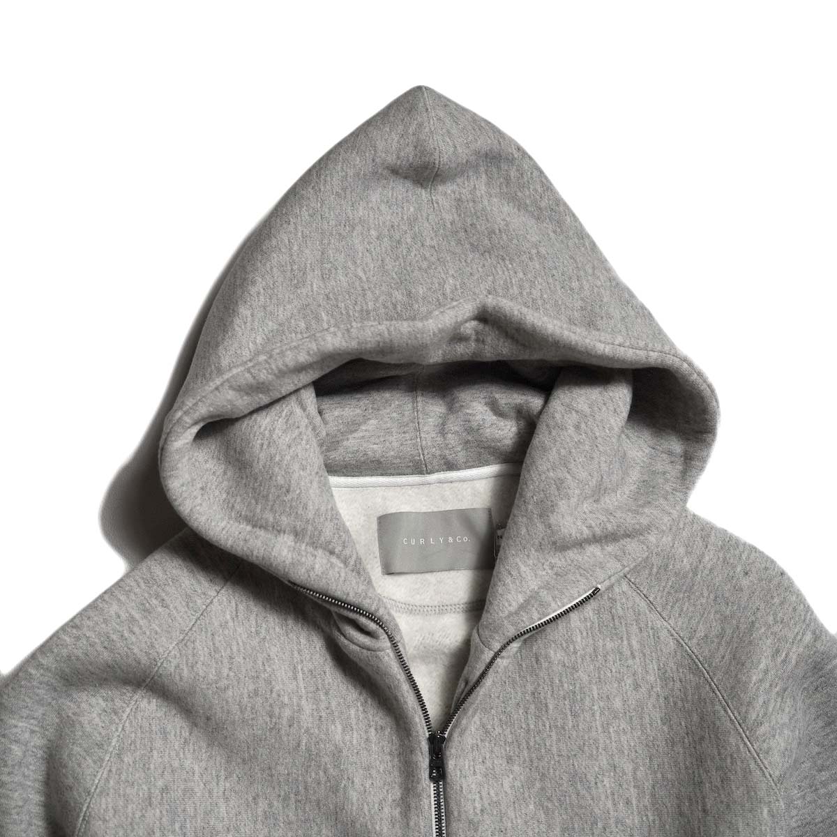 CURLY&Co. / RAFFY ZIP-UP PARKA (Gray) フード