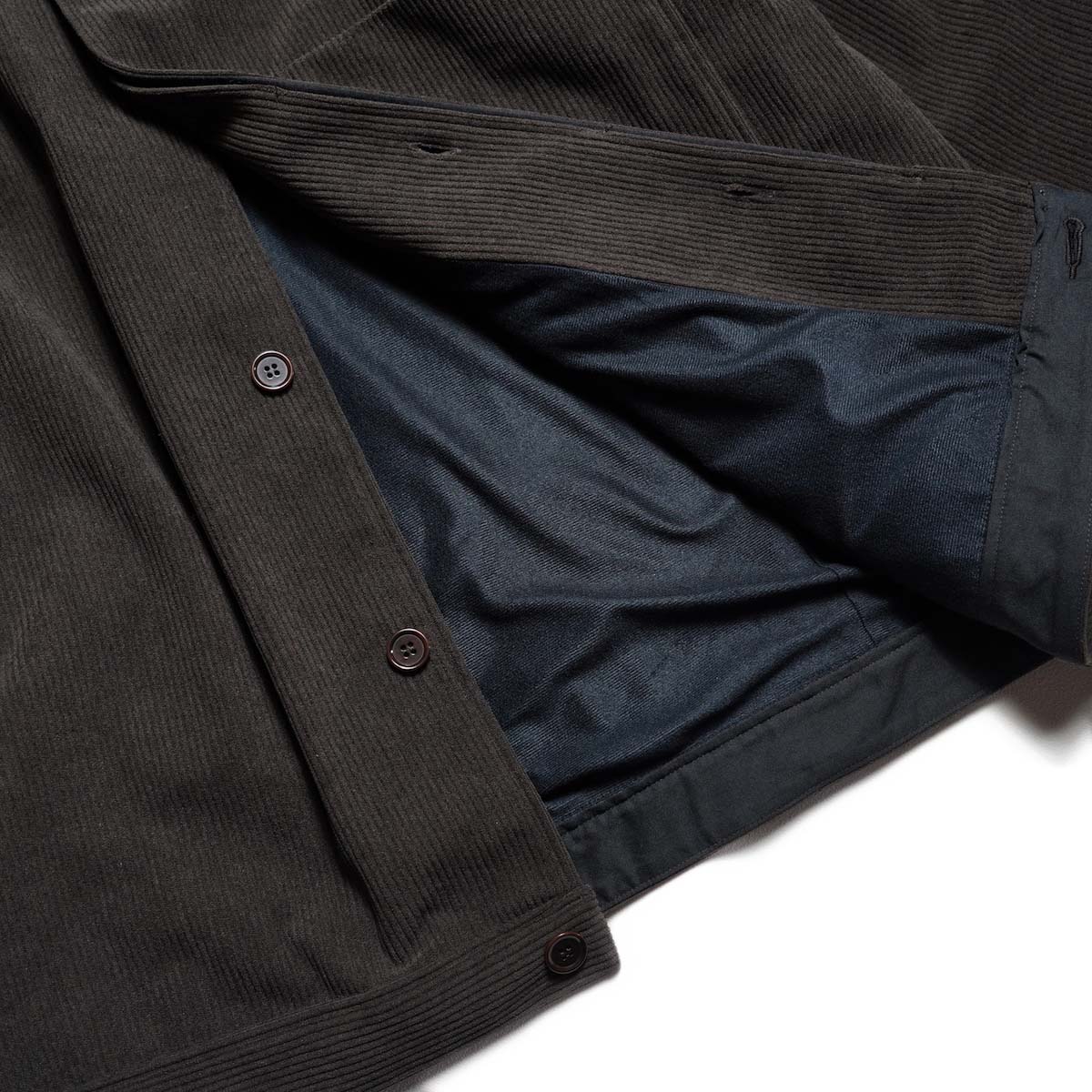 CURLY&Co. / TRICOT CORDUROY BLOUSON (Cacao) 裏地