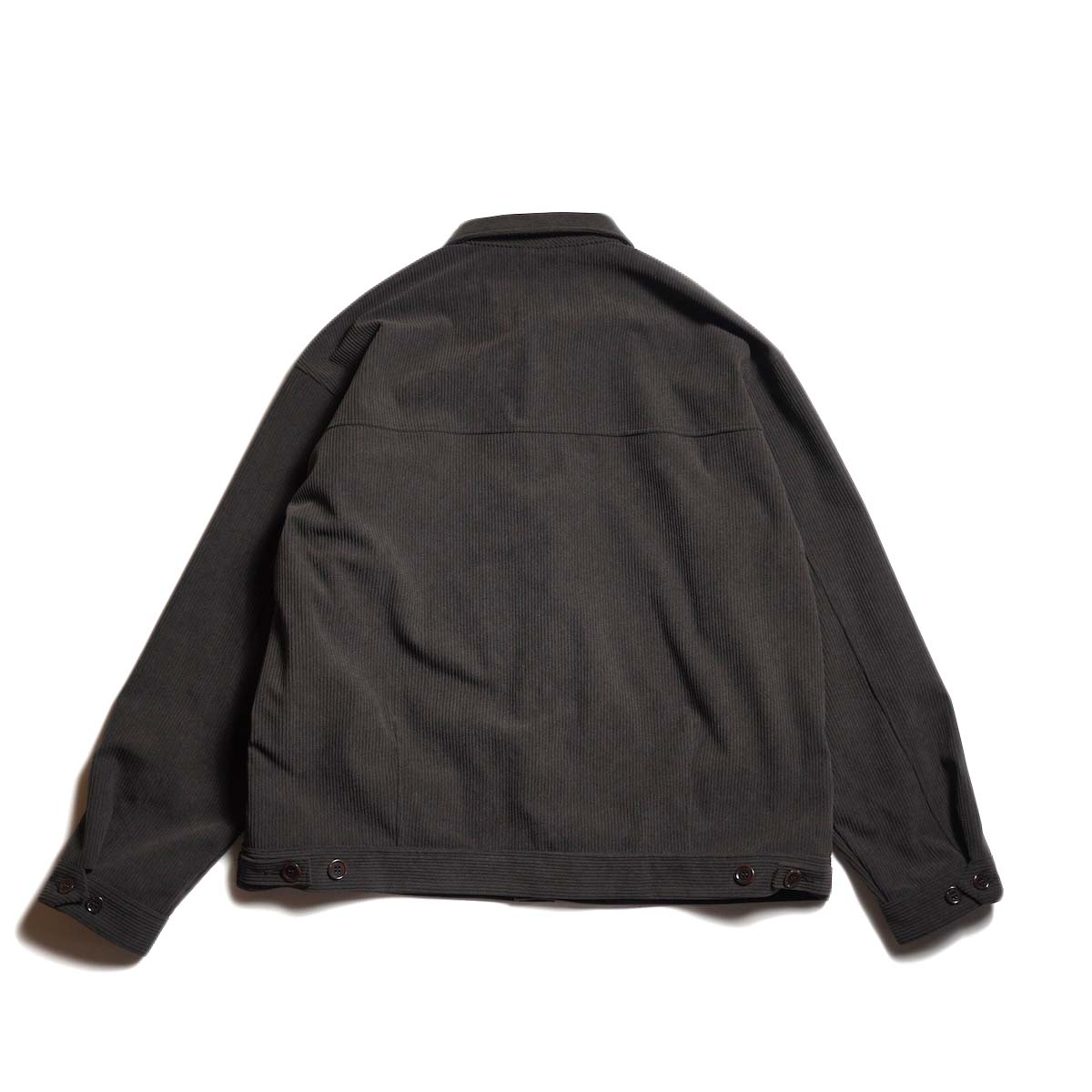 CURLY&Co. / TRICOT CORDUROY BLOUSON (Cacao) 背面