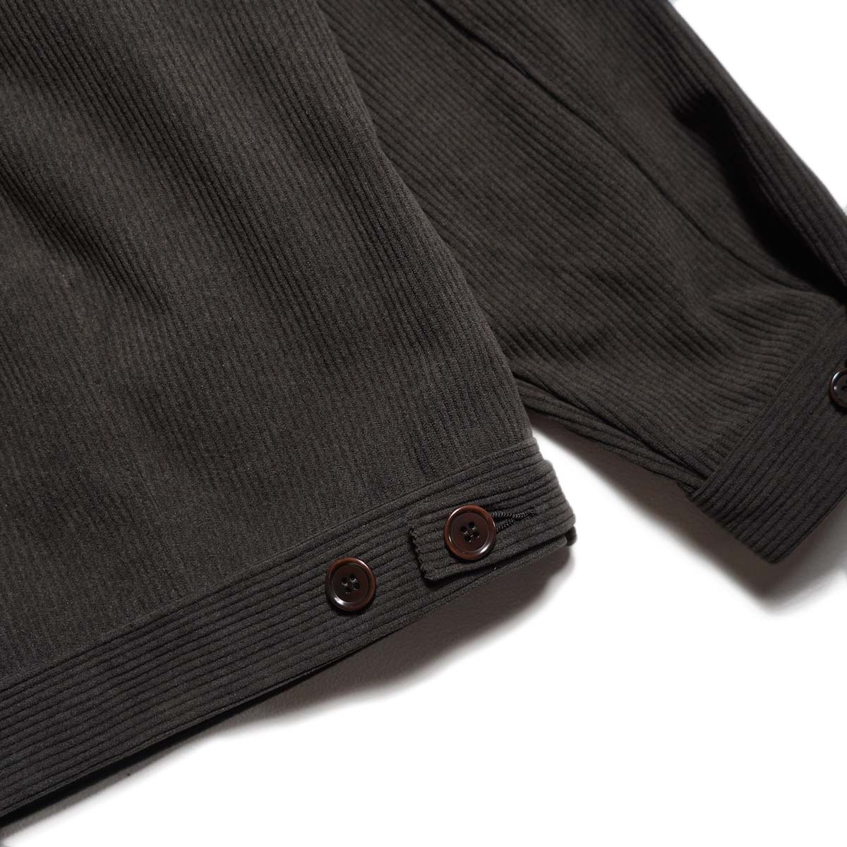 CURLY&Co. / TRICOT CORDUROY BLOUSON (Cacao) 裾アジャスター