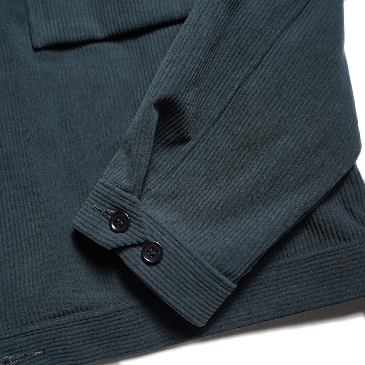 CURLY&Co. / TRICOT CORDUROY BLOUSON (Cadet Blue) 袖先