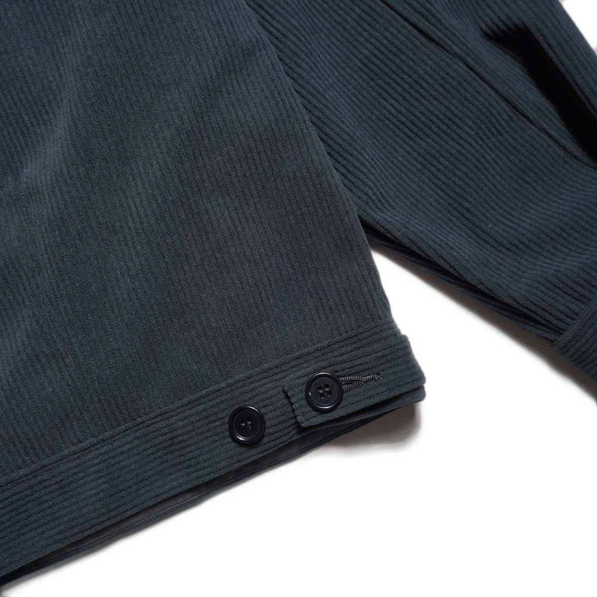 CURLY&Co. / TRICOT CORDUROY BLOUSON (Cadet Blue) 裾アジャスター