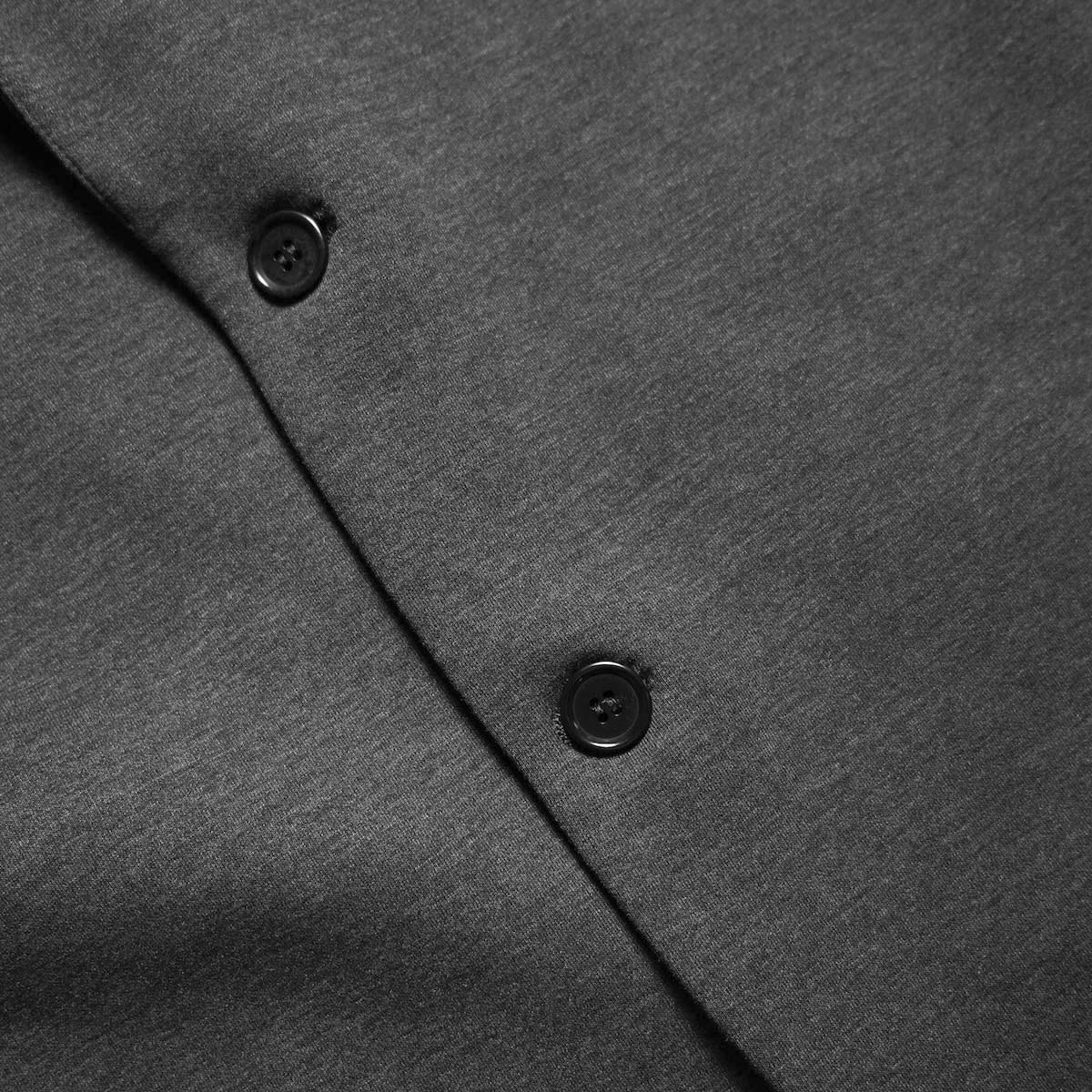 CURLY&Co. / AIR DOUBLE-KNIT JACKET (Charcoal) ボタン