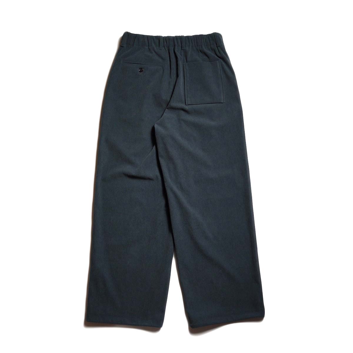 CURLY&Co. / TRICOT CORDUROY PANTS (Cadet Blue) 背面