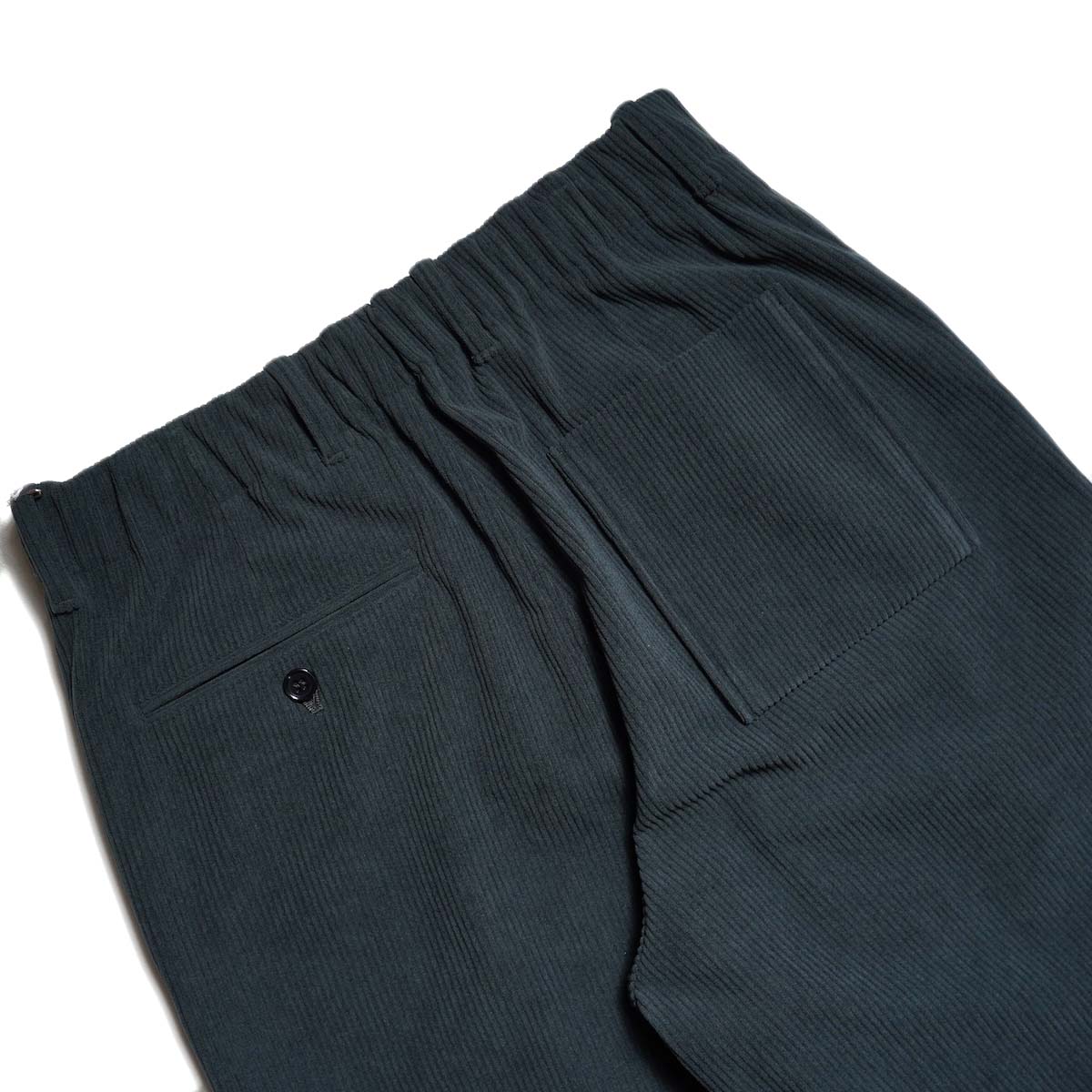 CURLY&Co. / TRICOT CORDUROY PANTS (Cadet Blue) ヒップポケット