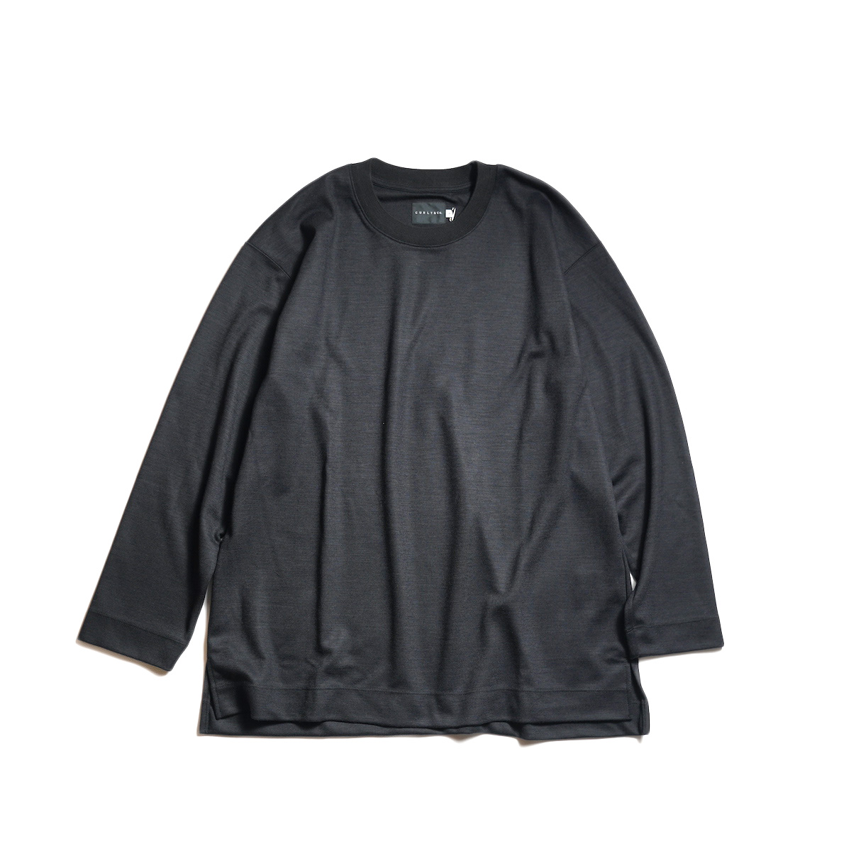 CURLY&Co. / TECHWOOL®︎CREW-NECK P/O (Black)