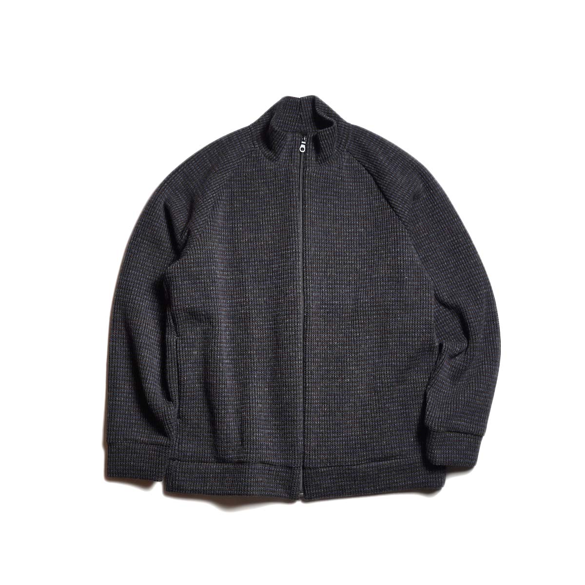 CURLY&amp;Co. / WOOL Q/G KNIT DRIVER'S JACKET (Midnight)