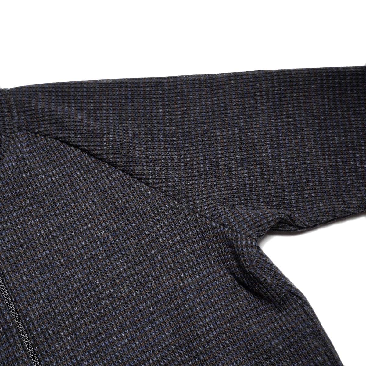 CURLY&Co. / WOOL Q/G KNIT DRIVER'S JACKET (Midnight) ラグランスリーブ