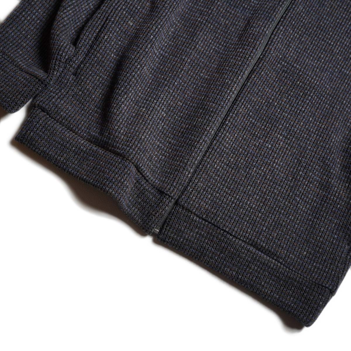 CURLY&Co. / WOOL Q/G KNIT DRIVER'S JACKET (Midnight) 裾