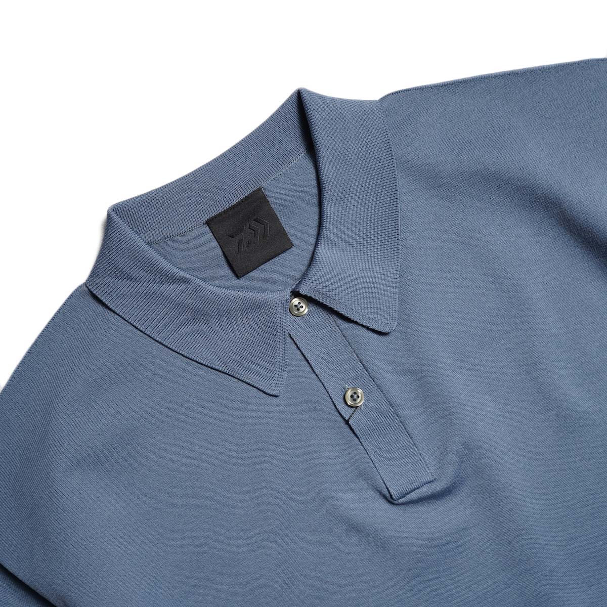 DAIWA PIER39 / W's TECH KNIT POLO S/S (Smoke Blue)