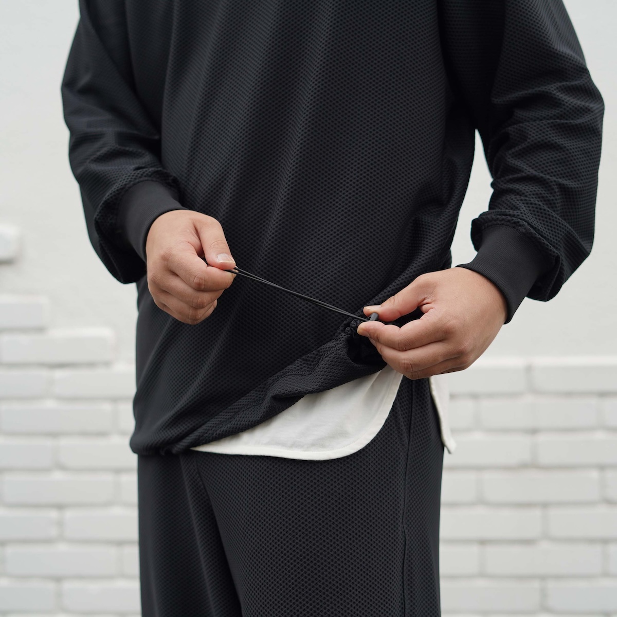 DAIWA PIER39 / TECH MESH CREW L/S (Black)