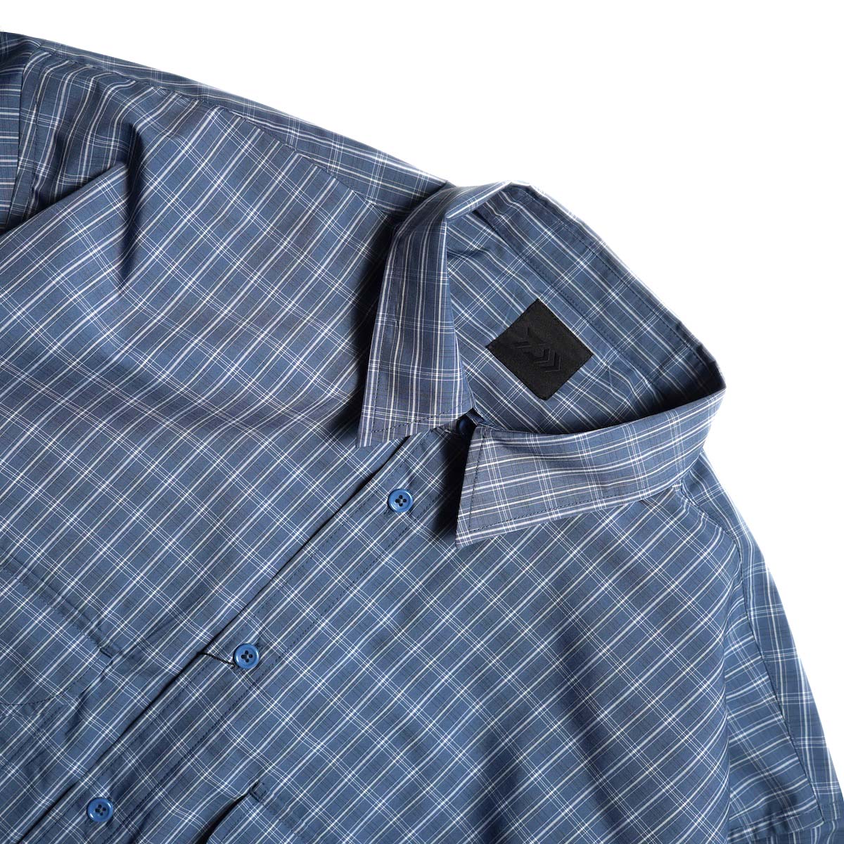 DAIWA PIER39 / TECH FISHING SHIRT S/S SUMMER PLAID (Smoke Blue)