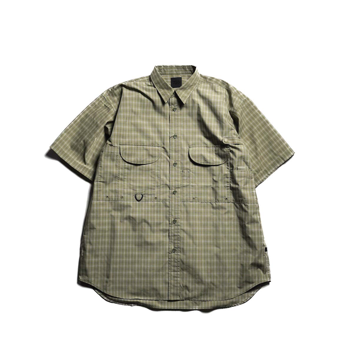 DAIWA PIER39 / TECH FISHING SHIRT S/S SUMMER PLAID (Sage Grey)