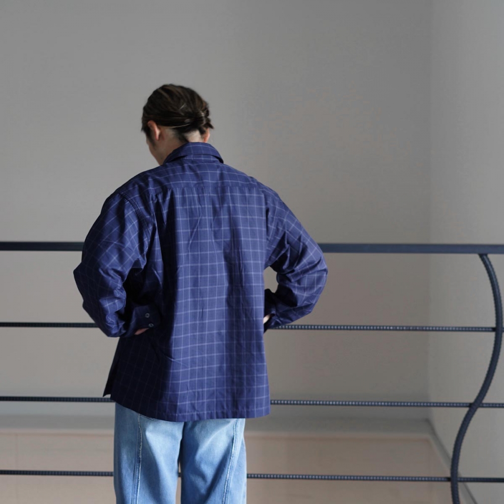 トップス DAIWA PIER39 TECH OPEN COLLAR SHIRT DAIWA PIER39 / TECH SPORTS OPEN COLLAR SHIRT L/S NOVA CHECK